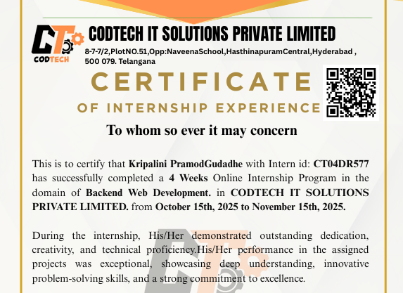 CodTech Certificate